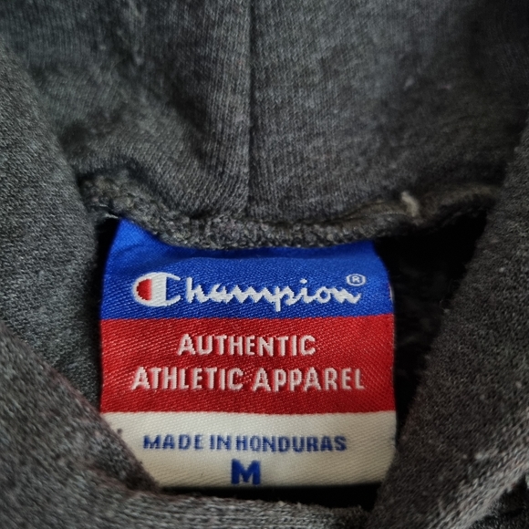 Champion UNCW Hoodie Dark Grey USA Hooded University Sweatshirt Mens Size Medium - Picture 9 of 9